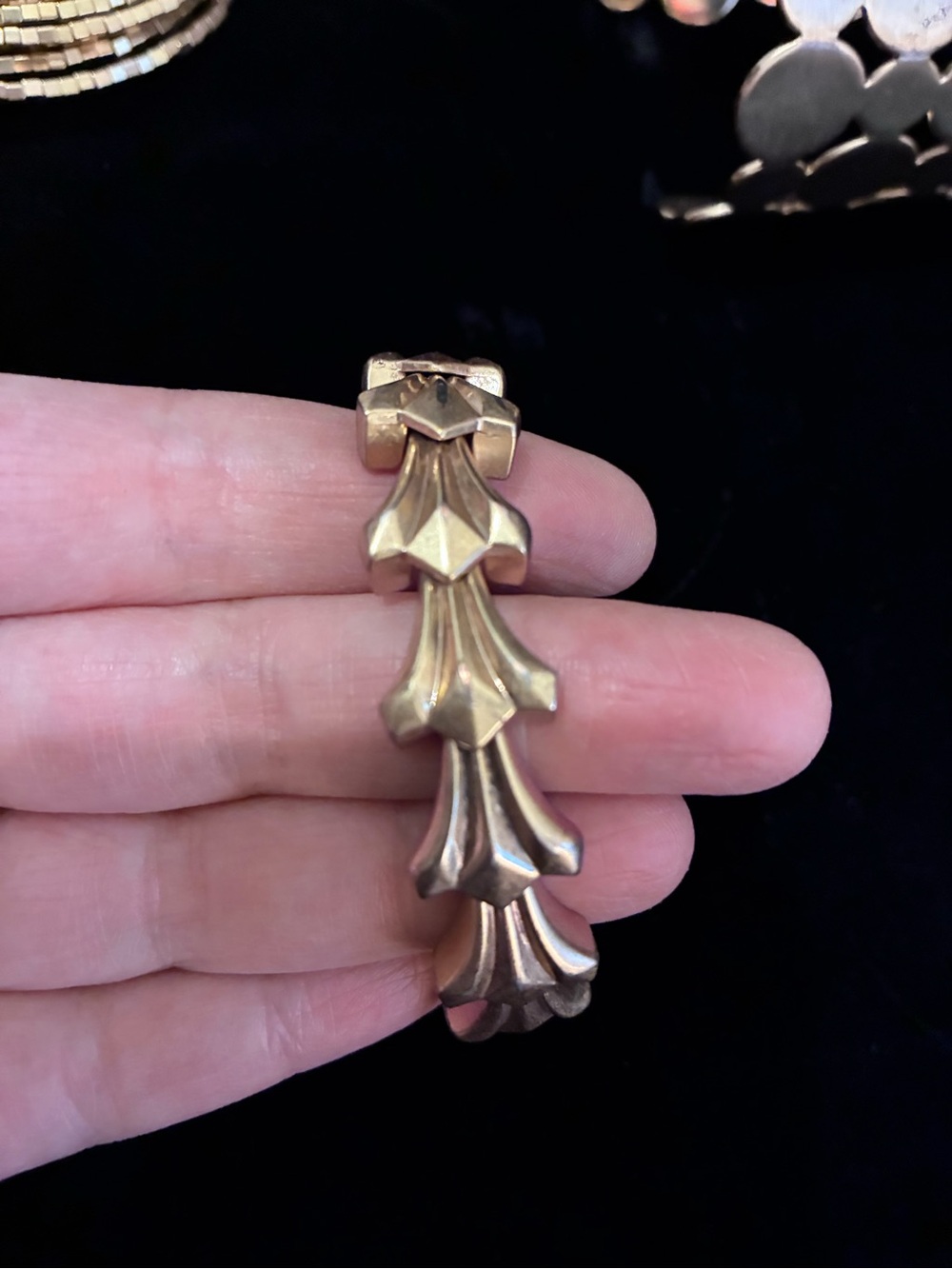 Lot of 3 Gold Statement Bracelets - Picture 4 of 4